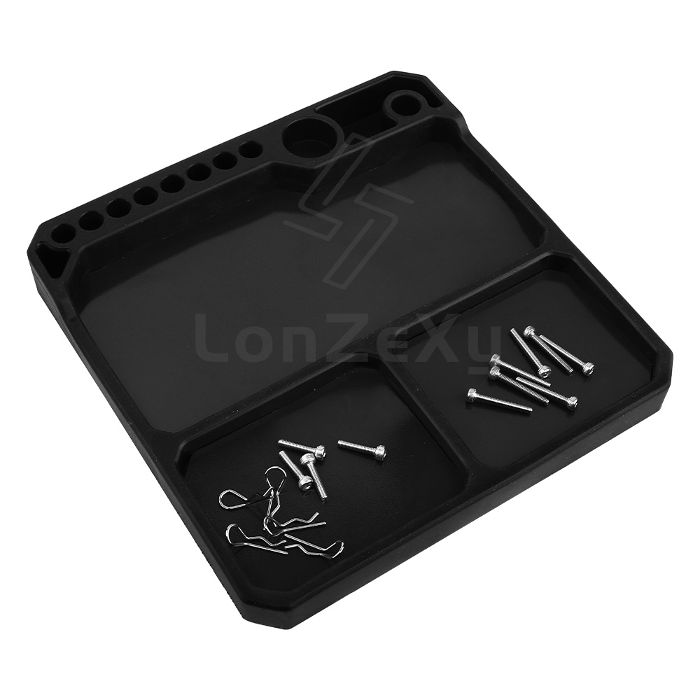 Magnetic Parts Tray - Magnetische siliconen onderdelenbak RC schroefopbergorganizer multi-grid