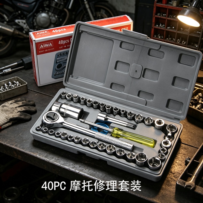 Car Workshop Tools Kit - Auto-demontage Steeksleutelset, Gereedschapsset voor Mechanische Autoreparatie,