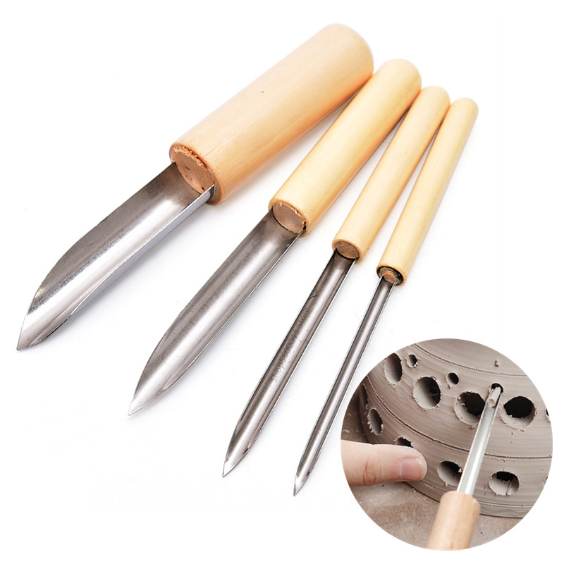 Chisel Set Wood - Aardewerk Tool Puncher 4 Stuks/set Rvs