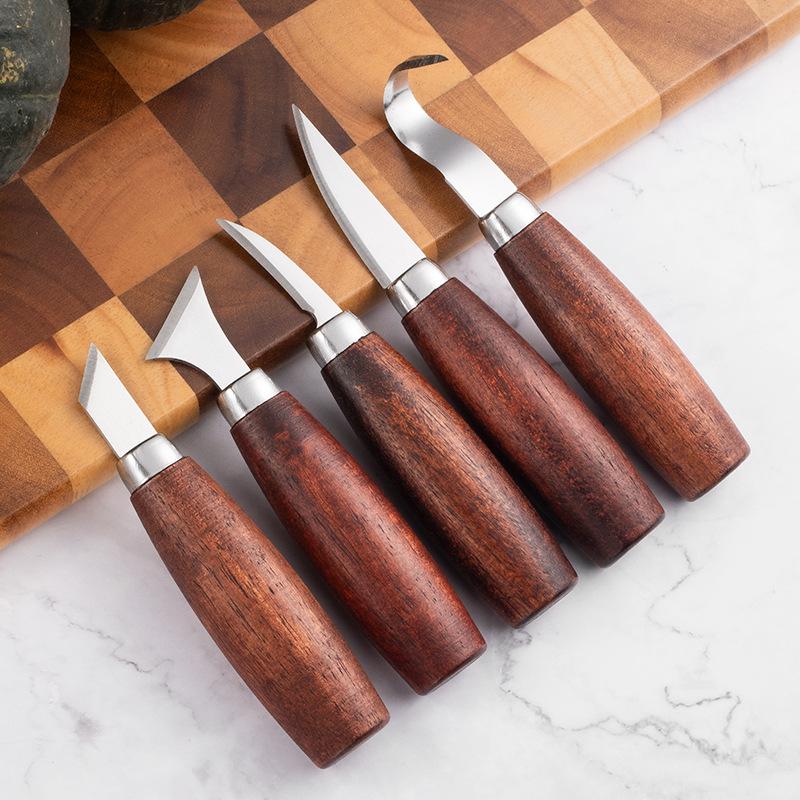 Chisel Set Wood - 5-delige set houtsnijbeitels - Professionele houtbewerkingsgereedschappen