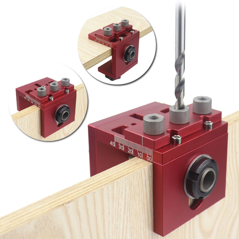 Pocket Hole Jig - Verwijderbare 3-in-1 Doweling Jig Kit Boren