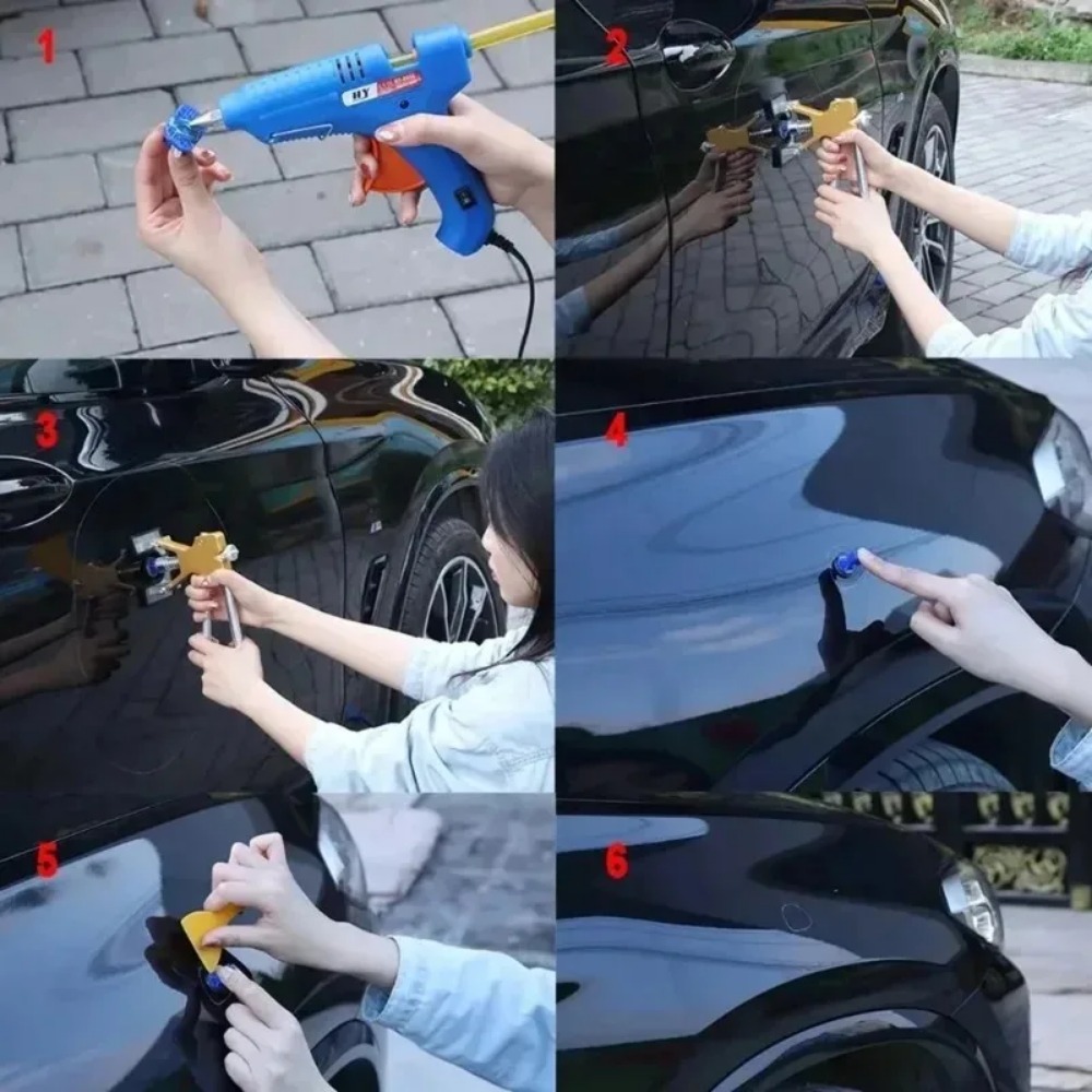 Car Workshop Tools Kit - Voor auto-deuktrekkerkit Zuignaplifter Deukverwijdering Autoreparatiegereedschap Hagelschade