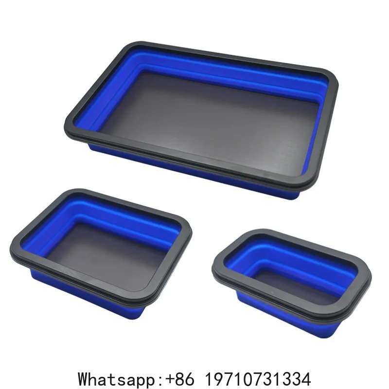 Magnetic Parts Tray - 3-delige opvouwbare onderdelenset, 3 maten siliconen