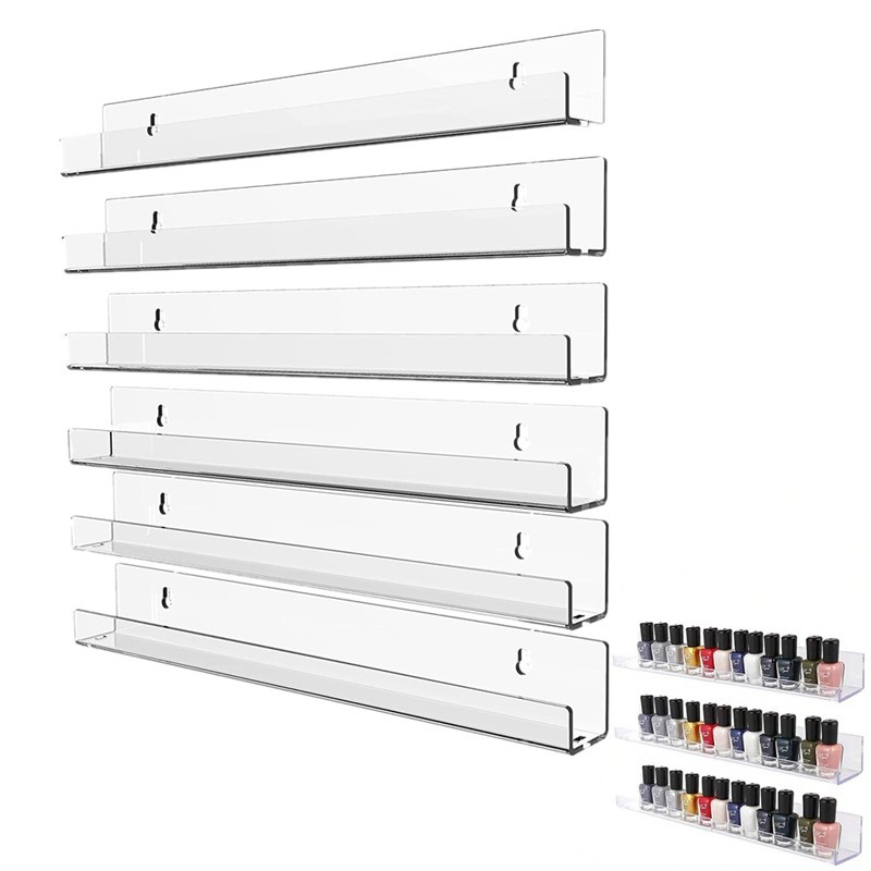 Screw Organizer Kit - Acryl nagellakrek, wandmontage, lippenstift- en nagellakfleshouder,