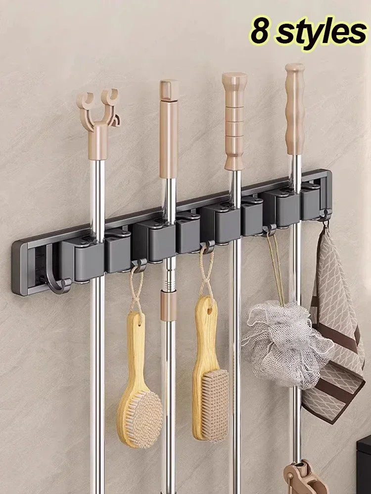 Workshop Tools On Wall - Dweil En Bezem Organisator Dweilhouder Rek