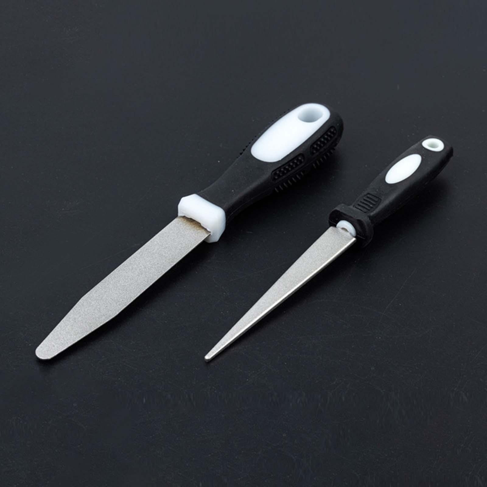 Workshop Tools Knife Sharpener - Professionele messen-slijpstaaf, handmatige messenslijper met hoekgeleider
