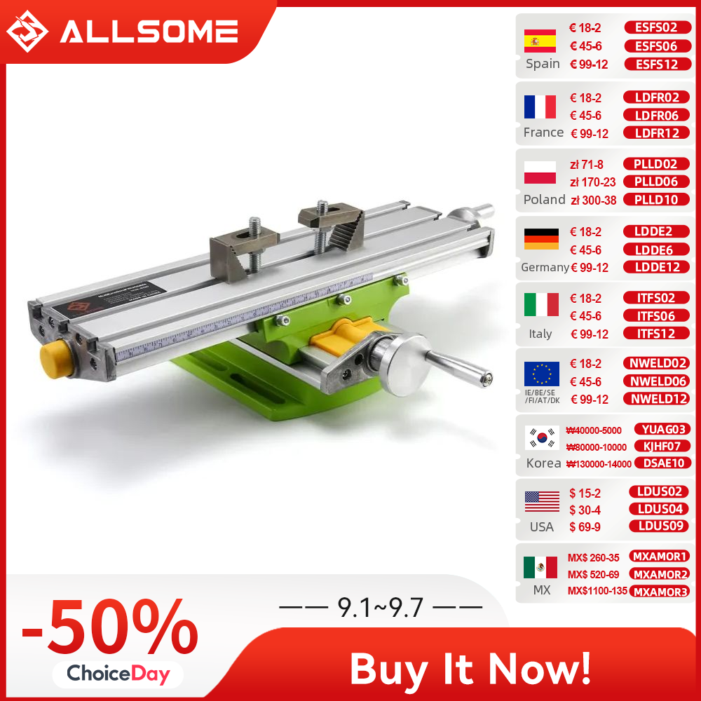 Workshop Tools Vice - Allsome Miniq BG6330 Mini Precisie Freesmachine