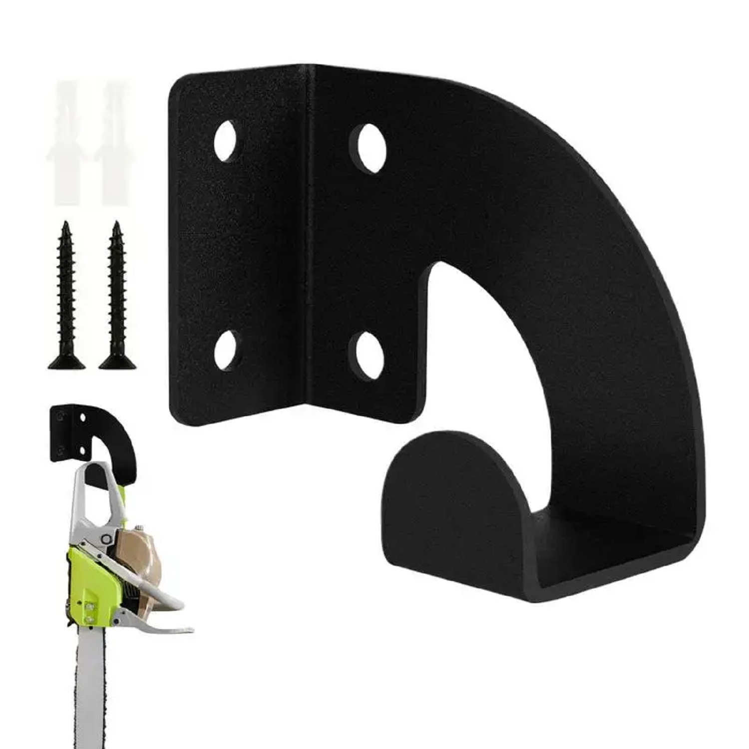 Workshop Tools On Wall - Zware metalen kettingzaag wandbevestiging, werkplaats gereedschapsopbergrek,