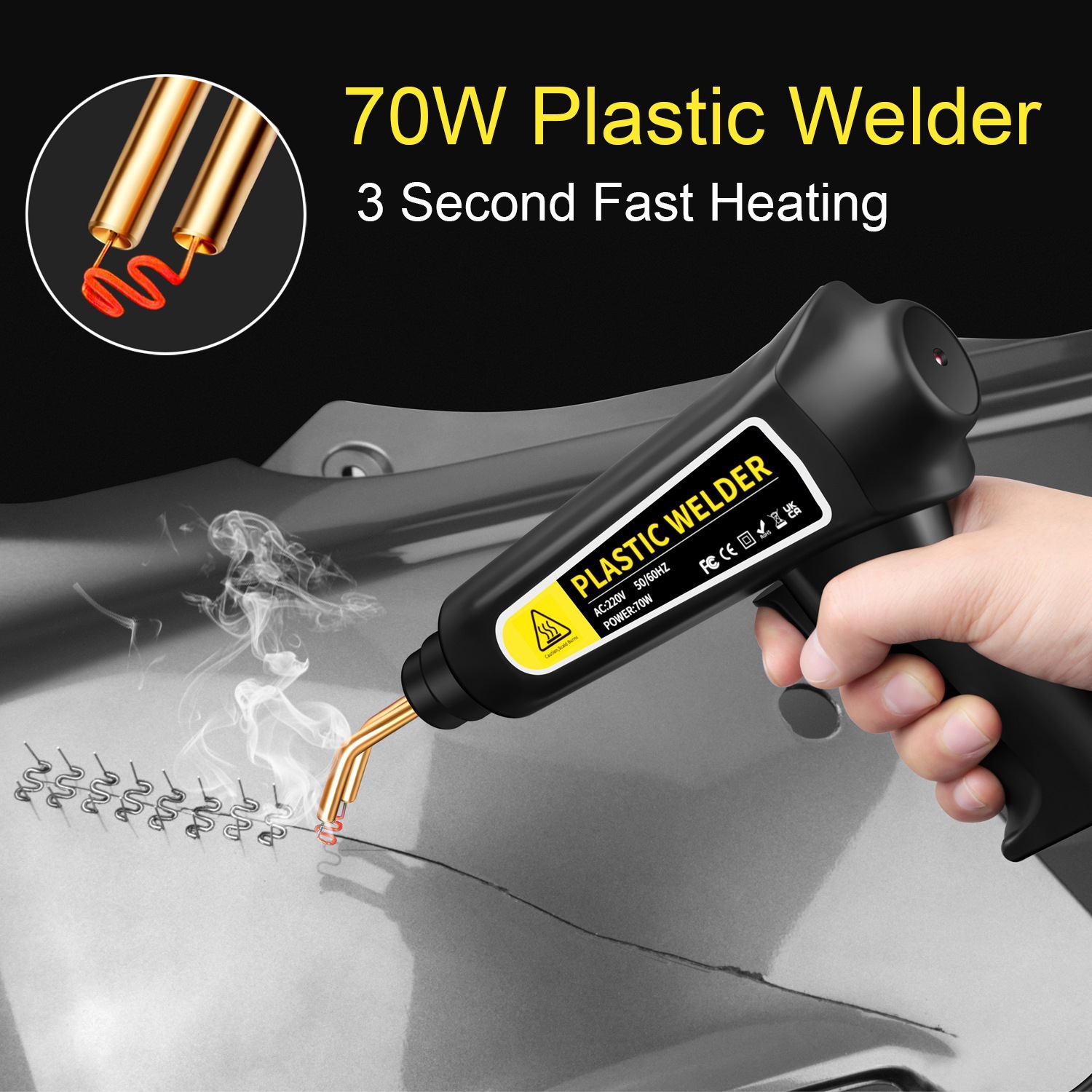 Tools For Welding Workshop - 70W Plastic Welder Reparatieset, Hete Nietmachine