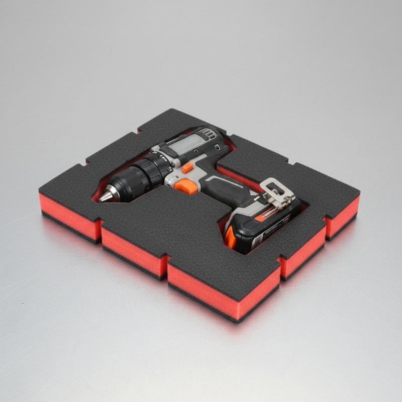 Workshop Tools Box - 1 Stuks Rood Zwart Schokbestendig Schuim