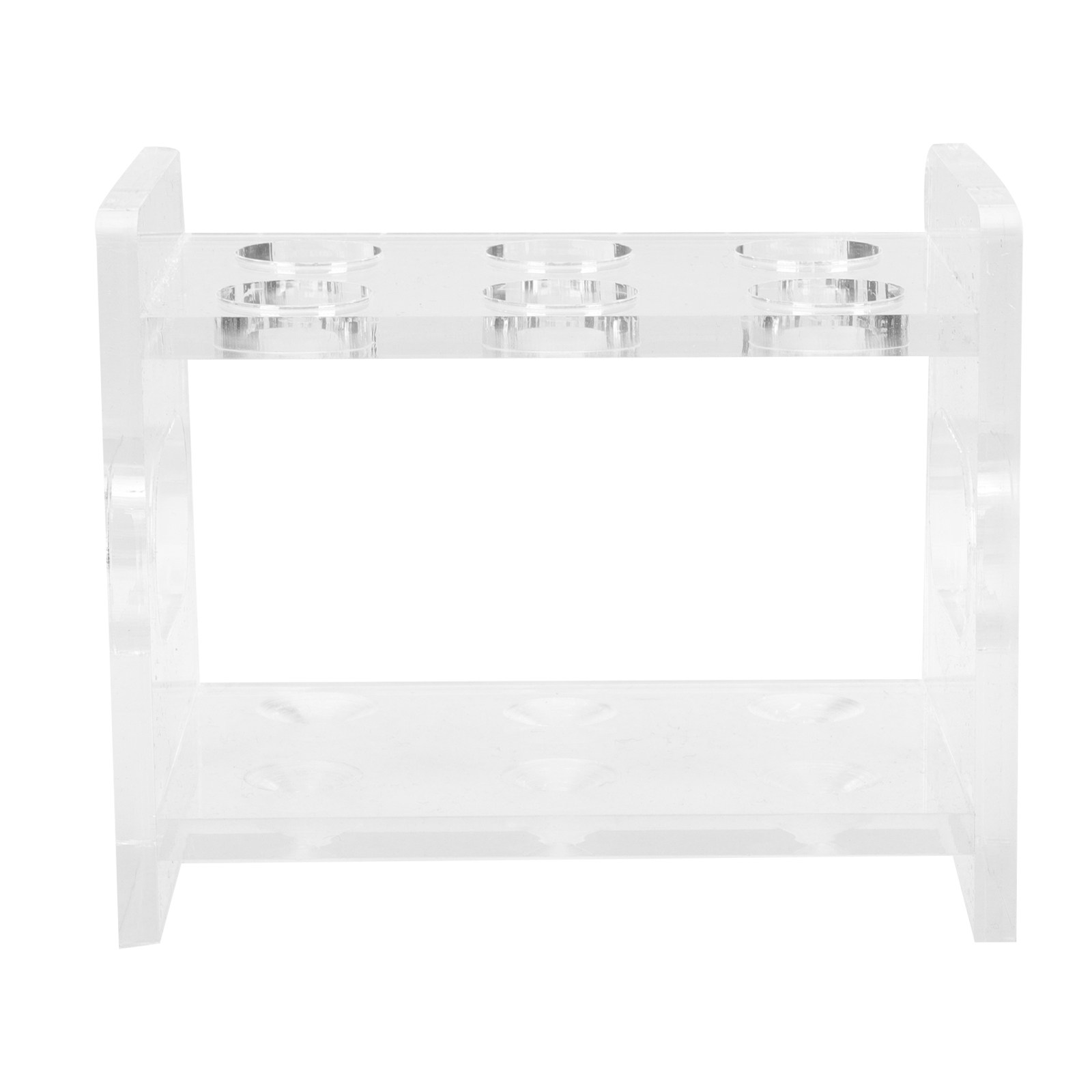Tools Youtube - 6-gaats acryl reageerbuisrek, transparante laboratoriumstandaard, stabiele