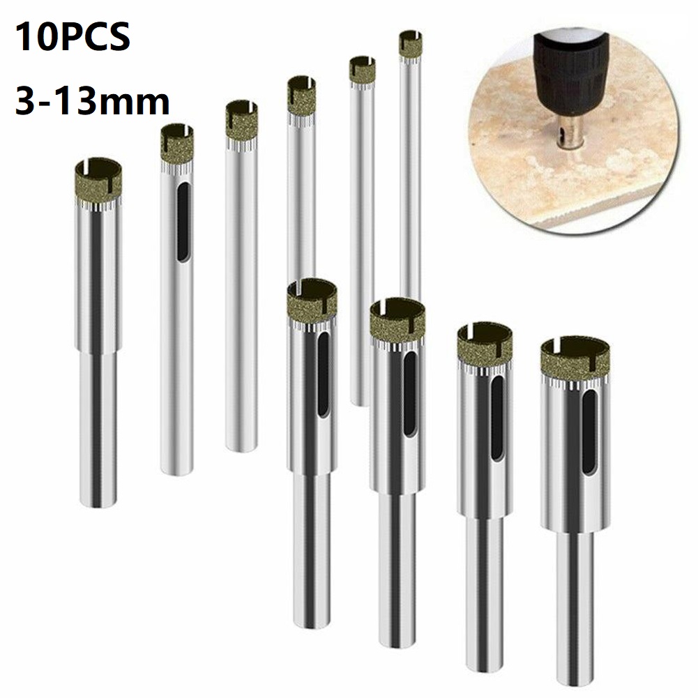 Pocket Hole Jig - 10PCS 3mm-14mm Diamant Gecoate HSS Boor