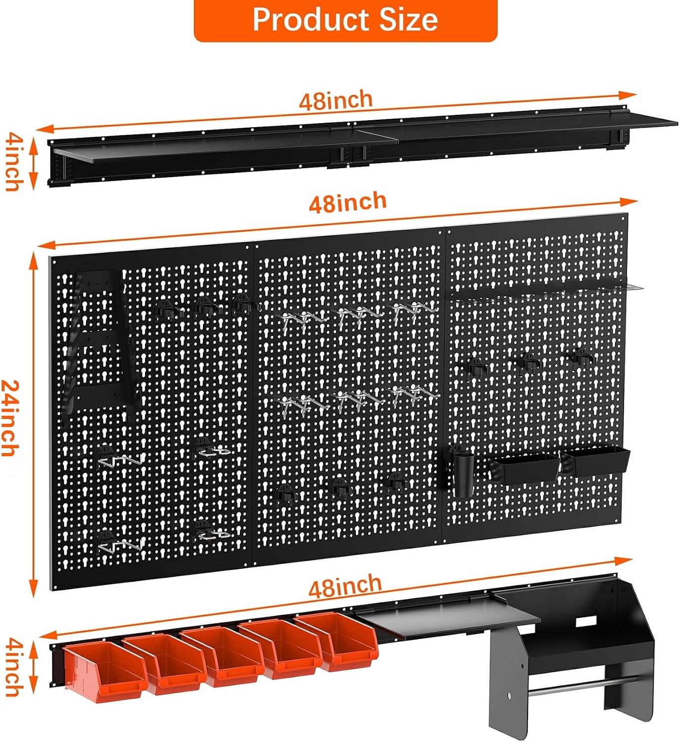 Metalen Pegboard Wandorganizer - Workshop Tools Hanging recensie en prijs