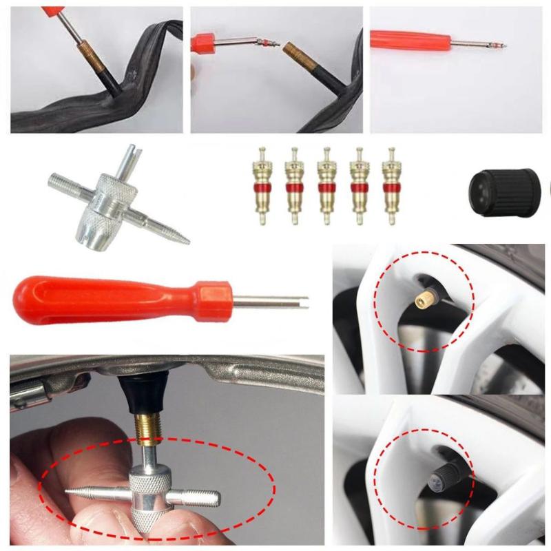 33-delige auto-fietsbandventie - Car Workshop Tools Kit recensie en prijs
