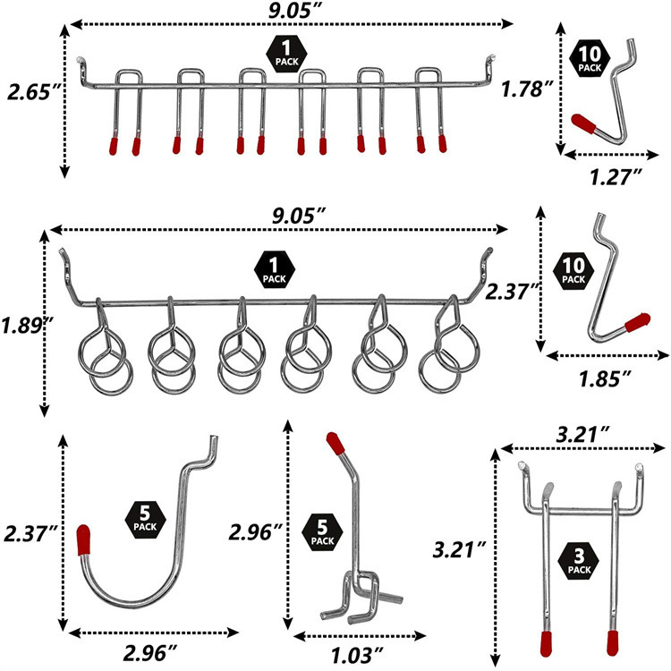 114-delige pegboard-hakenset M - Workshop Tools On Wall recensie en prijs