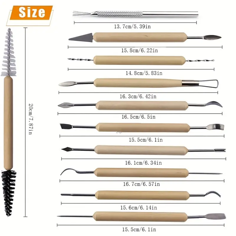 1SET Aardewerk Klei Beeldhouwe - Chisel Set Wood recensie en prijs