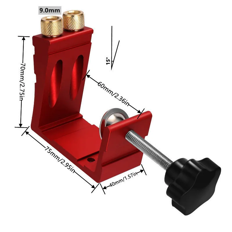 1 set zakgatmal voor houtbewer - Pocket Hole Jig recensie en prijs