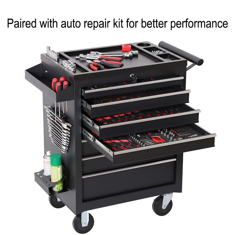 5-laden werkplaatswagen met ge - Car Workshop Tools Kit recensie en prijs
