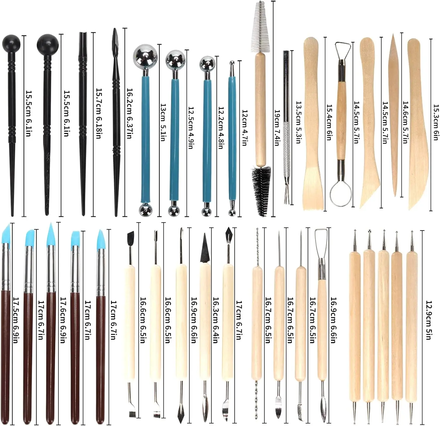 8-61PCS aardewerkgereedschapse - Chisel Set Wood recensie en prijs