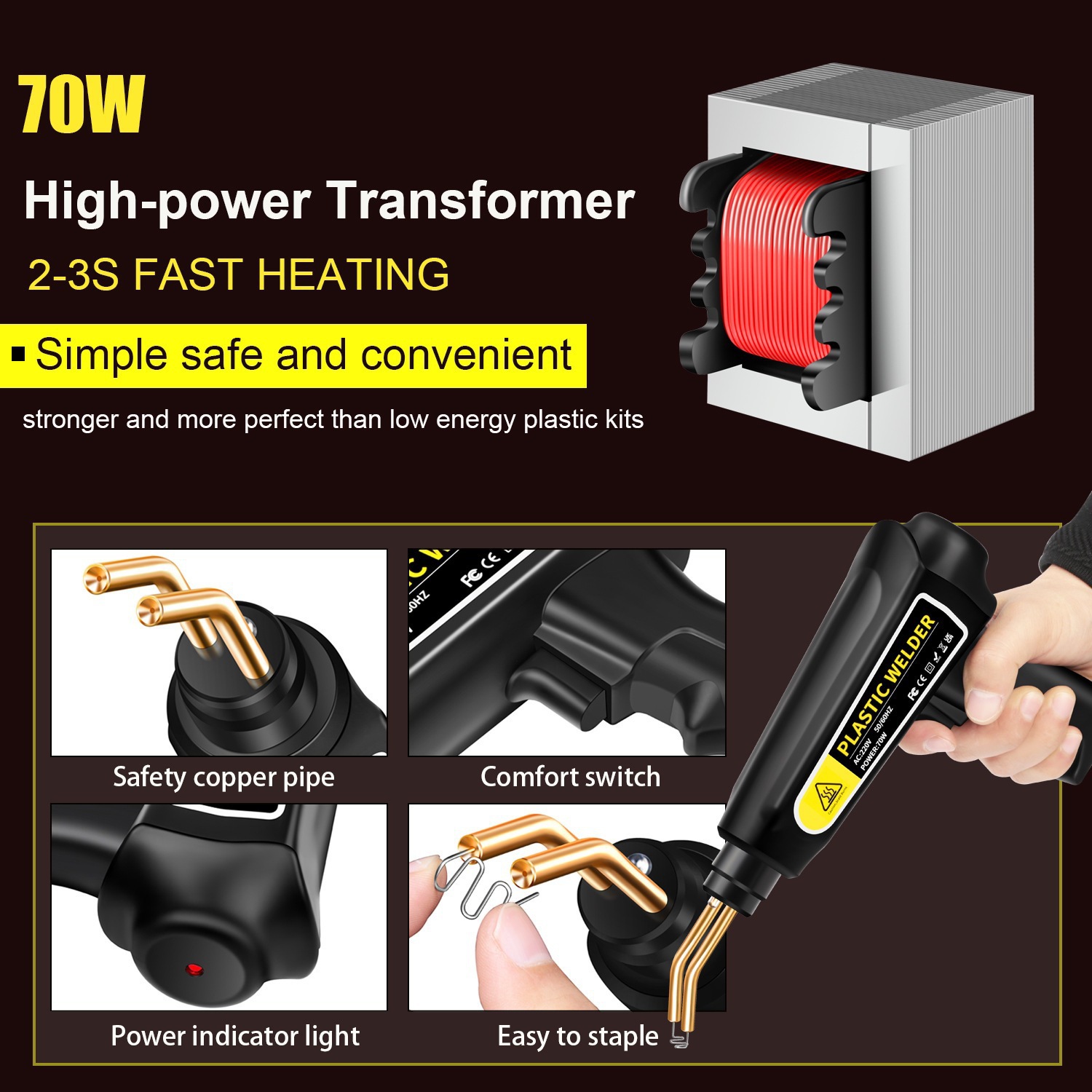 70W Plastic Welder Reparatiese - Tools For Welding Workshop recensie en prijs