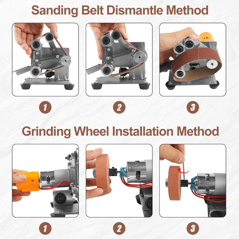 Mini elektrische bandschuurmac - Workshop Tools Knife Sharpener recensie en prijs