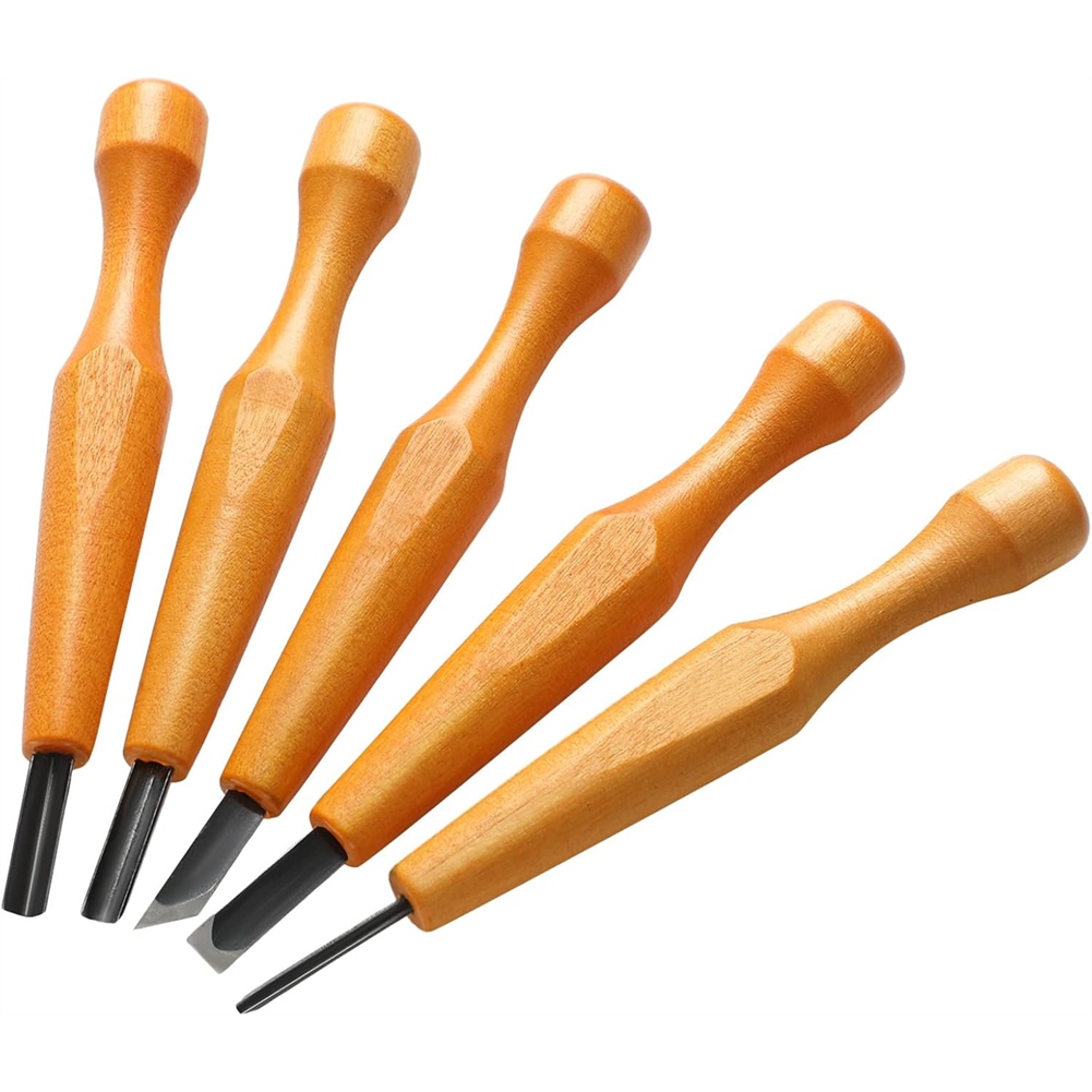 5-delige linocut snijgereedsch - Chisel Set Wood recensie en prijs