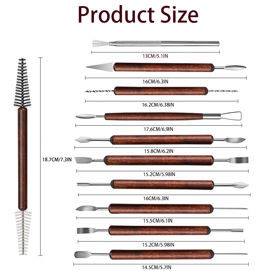 25/40 stuks aardewerk en klei  - Chisel Set Wood recensie en prijs